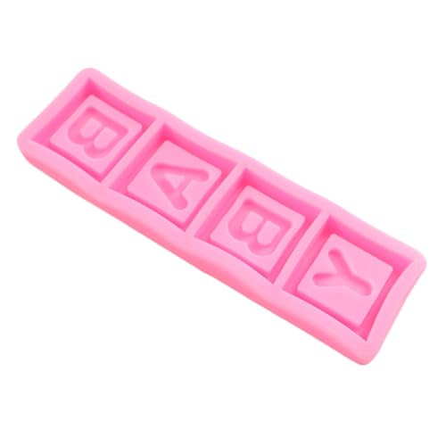 Baby Blocks Silicone Fondant Mold - Style F, Food-Grade, Non-Stick Cake Decor