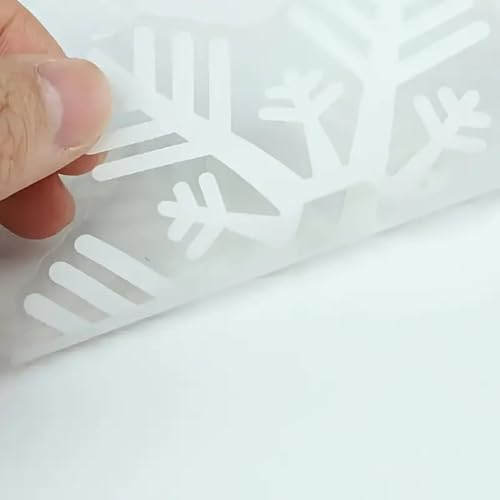114Pcs Christmas Decorations Window Stickers Clings Snowflakes