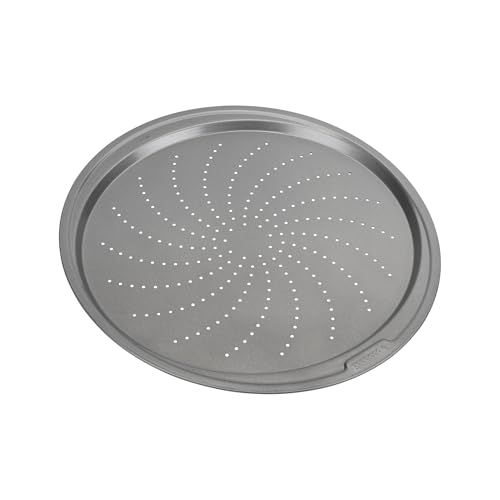 GoodCook Everyday Personal Pizza Pans 10-Inch Nonstick Scratch-Resistant Steel, Set of 2, Gray