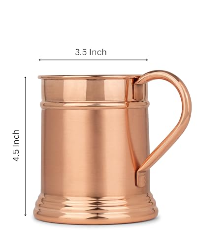JYPR 18 oz Copper Mug - Handcrafted Moscow Mule & Beer Steins