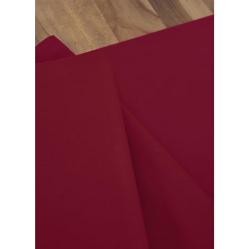 Solino Home Red Cotton Linen Table Runner 14x72 Inches - Handmade Dining Decor