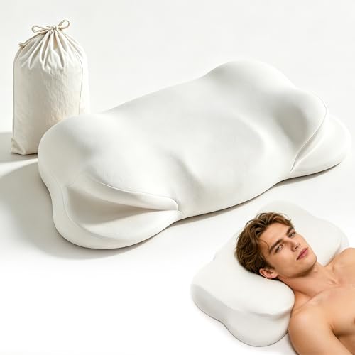 Ergonomic Memory Foam Cervical Pillow with Cooling Cover - Side & Back Sleep Support