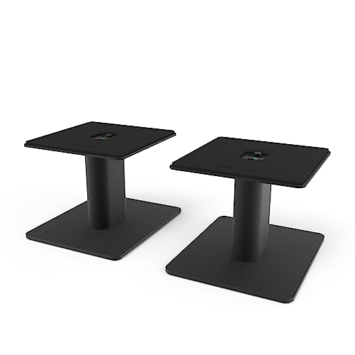 Desktop Speaker Stands for 4-7 Inch Speakers - Black Pair - Variation of 4-7" Speakers | Upto 30lb