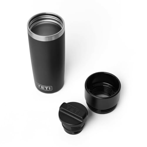 16 oz Travel Bottle - Stainless Steel Vacuum Insulated with Leakproof Cap - Black