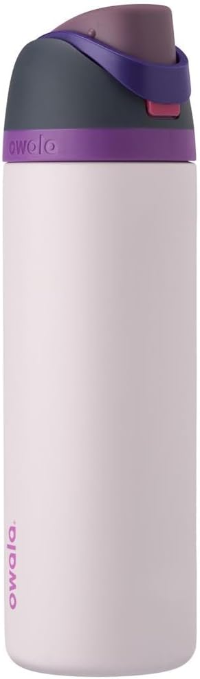 Owala FreeSip Insulated Stainless Steel Water Bottle - BPA-Free 24 oz with Straw | Dreamy Field Design