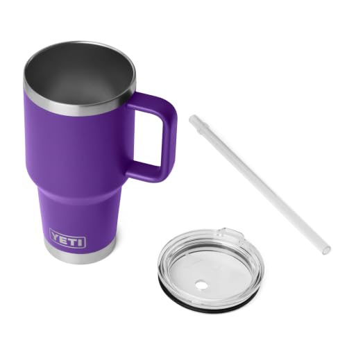 YETI Rambler 35 oz Straw Mug - Pace Purple, Insulated Travel Water Bottle