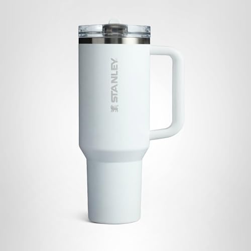 STANLEY Quencher ProTour Flip Straw Tumbler with Leakproof Lid 30 oz | Built-In Straw and Handle | Cup Holder Compatible for Travel | Insulated Stainless Steel Cup | BPA-Free | Frost