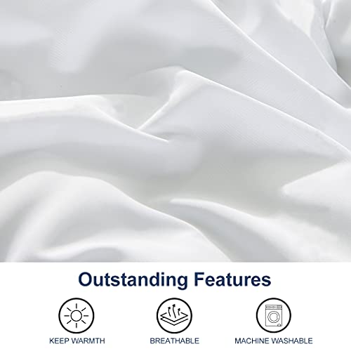 ACCURATEX Queen Duvet Insert 400GSM Down Alternative Comforter 90x90 White