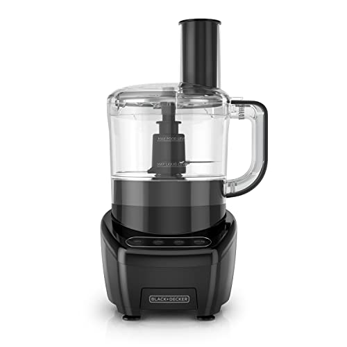 Large Food Processor with Vegetable Chopper - 8-Cup Capacity, 450W Stainless Steel Blades