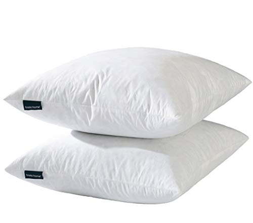 basic home® 26x26 Goose Feather Down Euro Pillow Insert - Odorless Plush Cushion