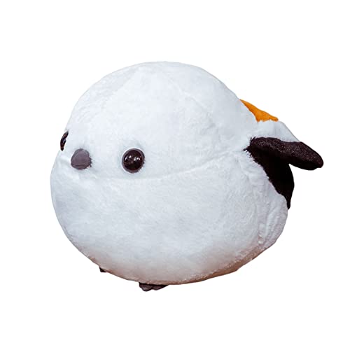 Sparrow Plush Animal, Cute Bird Plush Character, Stuffed Animal Plush Toy, Toy Pillow, Home Decoration, Birthday Gift, Valentine's Day, Christmas (40cm/15.7inch) White