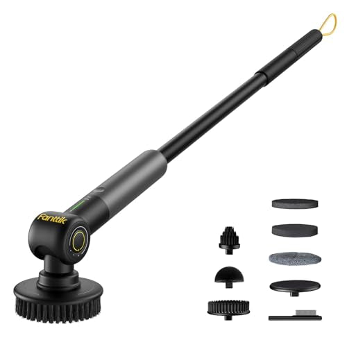Fanttik Flip G9 Pro Electric Scrubber Black - Heavy Duty Bathroom Cleaner