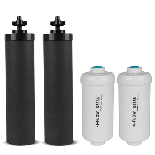 Water Filter Replacement for Berkey & K5366 Fluoride Filters - Black/White, 6-inch & 10-inch Variants