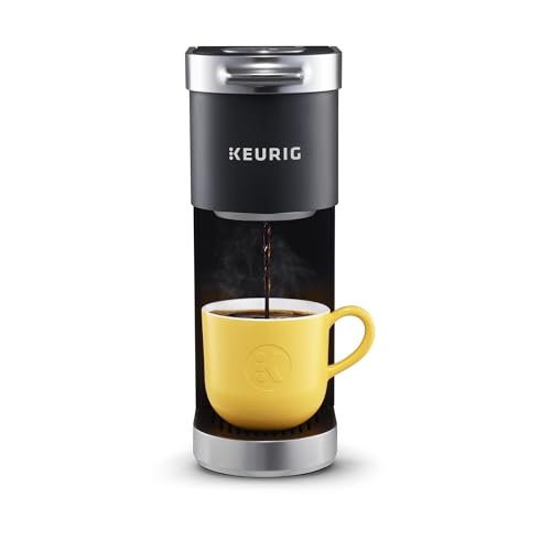 Keurig K-Mini Plus Single Serve Coffee Maker Matte Black, 6-12oz Brew, Holds 9 Pods, Travel Mug Friendly