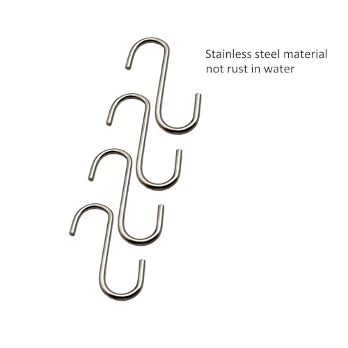 200 Pcs Stainless Steel Small S Shaped Hooks, Mini S Hooks 0.8 Inch DIY Christmas Ornament Jewelry Hanging Holder