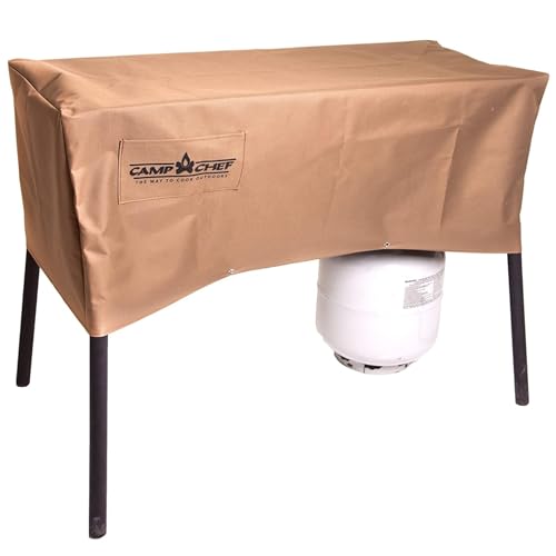 Camp Chef Stove Patio Cover 16-Inch Model - Weather-Resistant Brown