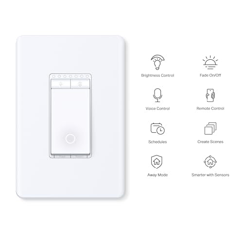 Tapo Smart Dimmer Switch 4-Pack - Single Pole, Requires Neutral Wire