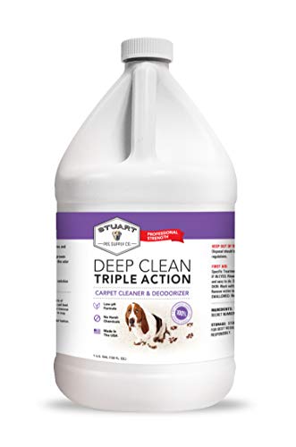 Deep Clean Carpet Cleaner Solution & Deodorizer - 128 Fl Oz - Concentrated Pet & Household Carpet Shampoo - Pack of 1