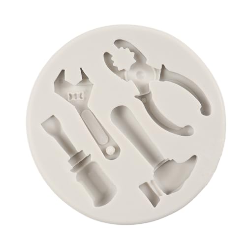QDMOLDS Style A Construction Tools Silicone Mold for Cake & Chocolate Decoration
