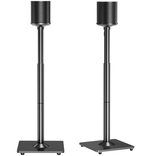 Adjustable Floor Speaker Stands for Sonos Era 100 & One - Pair with Cable Management