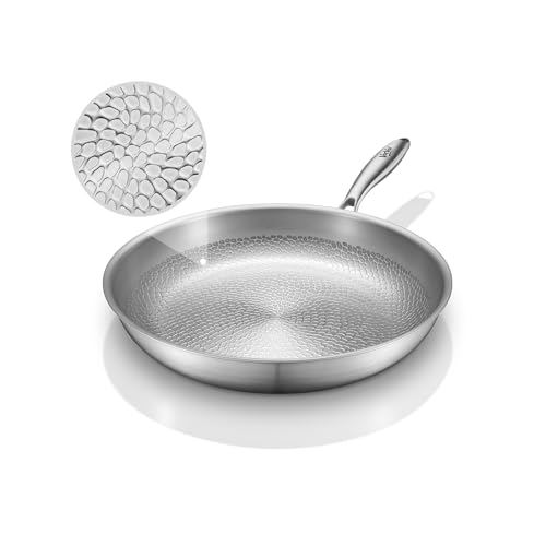 VocVoi 12-inch Titanium Nonstick Frying Pan - Durable, Oven Safe Cookware