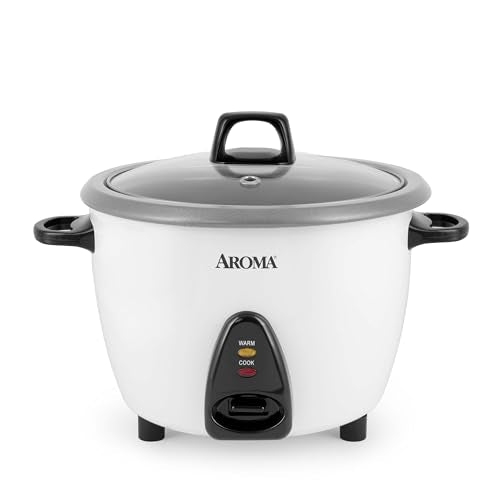Aroma 10-Cup Uncooked Rice Cooker & Steamer - White, Model ARC-360-NGP