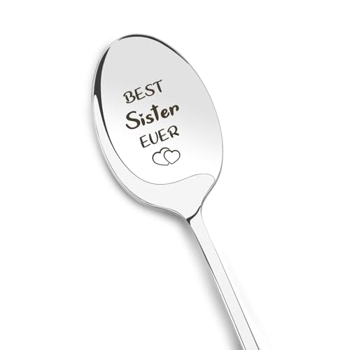 Sister Gifts Stainless Steel Spoon - All-Purpose Utensil for Christmas, Birthday & Stocking Stuffers