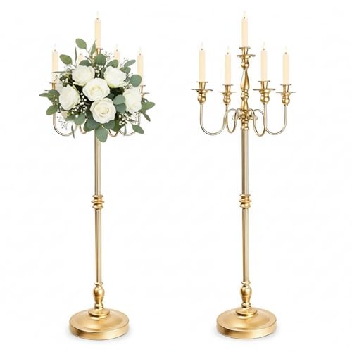 LoveCat Candlestick Holder Candelabras: 48.8" Tall Candleholders