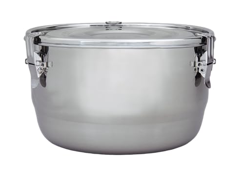 CVault ½ lb Stainless Steel Food Storage Container - Airtight & Light-Resistant, 4 Liter