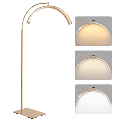 MINIEAR Gold Half Moon Lash Light Dimmable LED Lamp for Eyelash Extensions & Estheticians
