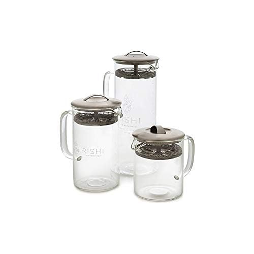 400ml Borosilicate Glass Teapot for Loose Leaf Tea - Simple Brew with Built-in Strainer - 13.5 Fl Oz