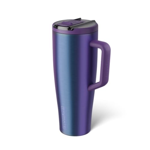 40oz Leakproof Stainless Steel Water Bottle with Covered Straw & Handle - Dark Aura