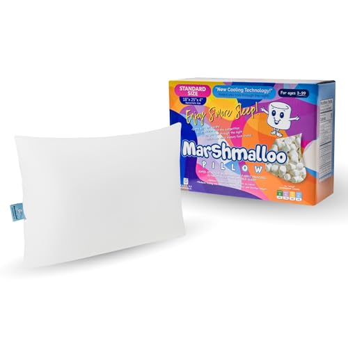 Marshmalloo Soft Cooling Bed Pillow for Stomach Sleepers, Standard Size