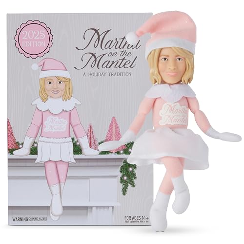 Martha Stewart Martha on a Mantle 12in Plush Figurine - Pink (One Size)
