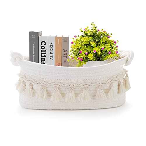 Small Basket for Gifts Empty, Woven Storage Cute Toilet Paper Storage Decorative Gift Basket Empty to Fill Baby Shower Nursery