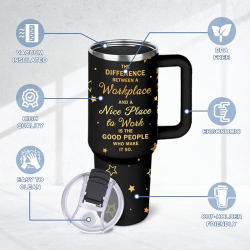 Retirement Gifts for Women Workplace 30 Oz Stainless Steel Tumbler - Mom Sister Best Friend