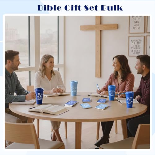 Skylety 48 Set Christian Scripture Gifts Blue Gradient Coffee Cups & Accessories