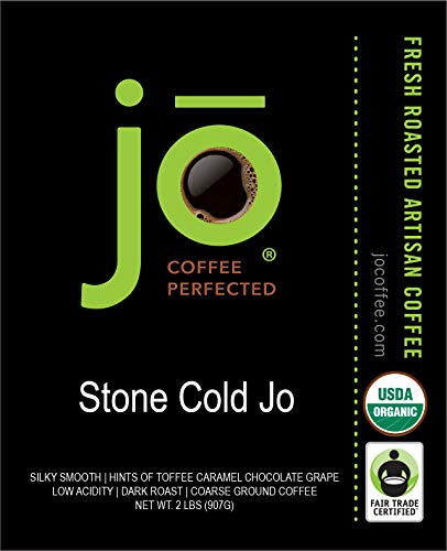 32 Ounce Organic Cold Brew Coffee Pack - Dark Roast Coarse Ground Stone Cold Jo Variation