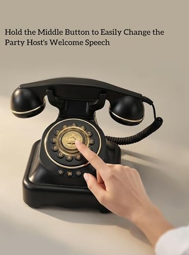 RetroVox Audio Guest Book Wedding Phone & Signage - White & Sign Holder E