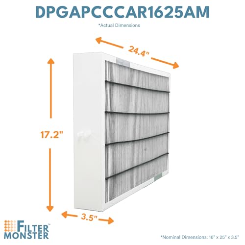 Filter-Monster 16x25x3.5 MERV 15 Air Filter for Bryant, Carrier Infinity