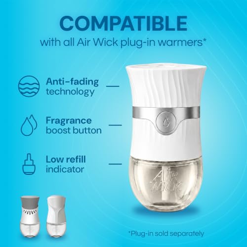 Air Wick Plug-In Refills with Essential Oils - Fresh Linen, 10 Pack (Includes 10 Count Pack of 10)