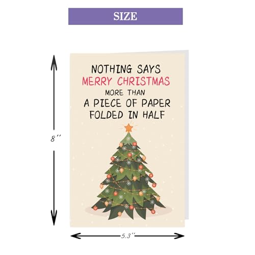 XXDJLP Naughty Christmas Card Gift for Him Her - Funny Card for Husband Wife Boyfriend Girlfriend (Variation 195)