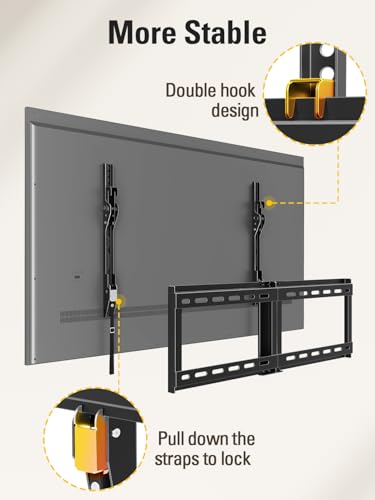 Tilting TV Wall Mount for 37-90 Inch TVs Up to 132lbs Black - Mounting Dream