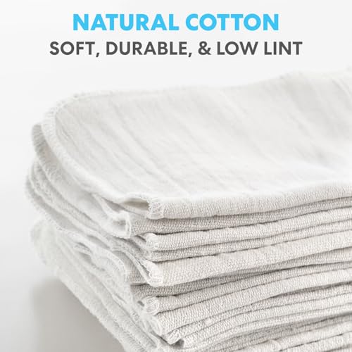 Simpli-Magic Cotton Shop Towels 14"x12" (145 Pack) – Reusable