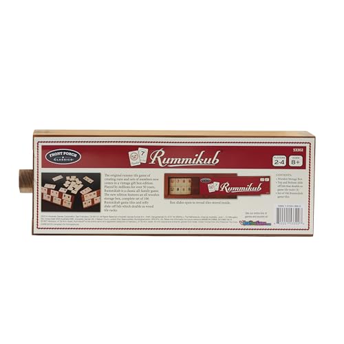 Rummikub Tile Game Vintage Edition with Wooden Storage Case - Family Fun
