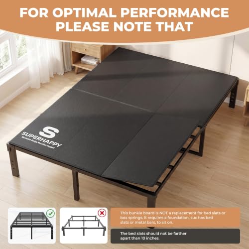 Superhappy Twin Size Bunkie Board 38x75 Support Bed Foundation Mattress Support