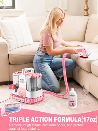 Portable Carpet & Upholstery Cleaner Machine for Pets, Powerful