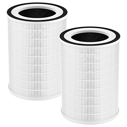White KILO Air Purifier Filter Replacement for Afloia KILO/MIRO PRO - 2 Pack