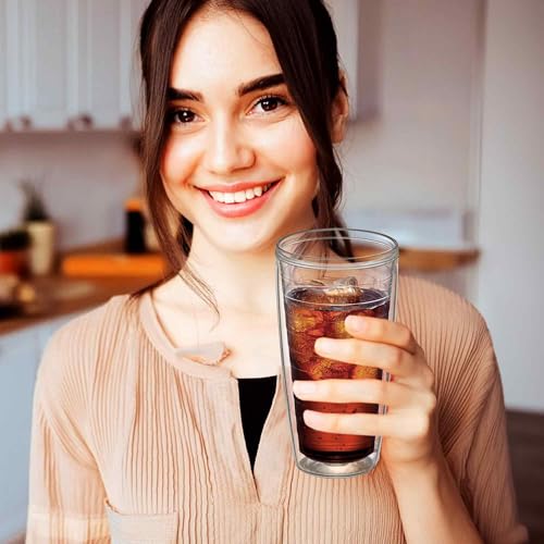 All-Clear 24 oz Insulated Plastic Tumblers Set of 4 - BPA-Free, Shatter-Proof, Dishwasher Safe