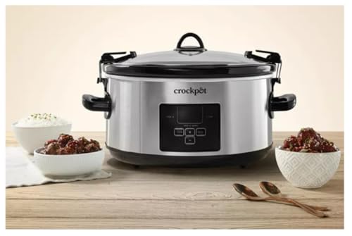 Crock-Pot 7-Quart Programmable Digital Slow Cooker with Travel Bag